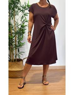 VESTIDO NUDO LISO LOWEL 2