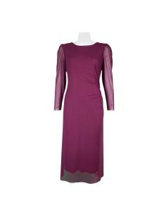 VESTIDO FRUNCE LISO TUL LOTO