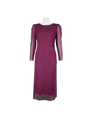 VESTIDO FRUNCE LISO TUL LOTO