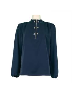 BLUSA CREM.Y BOT. LISA BARI