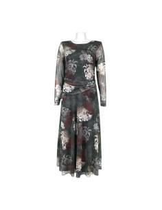 VESTIDO FRUNCE TUL VENECIA