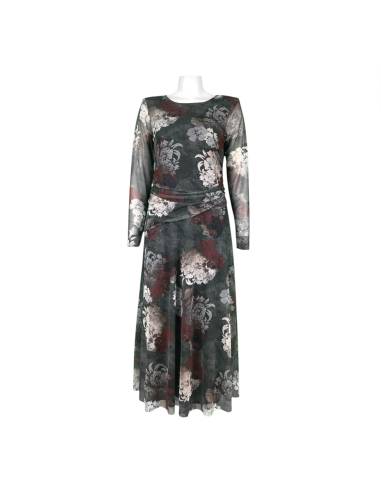 VESTIDO FRUNCE TUL VENECIA